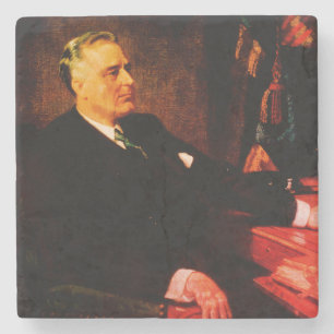 Franklin D. Roosevelt, Führer der Großen Depressio Steinuntersetzer