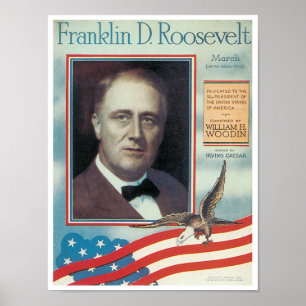 Franklin D. Roosevelt-Plakat Poster