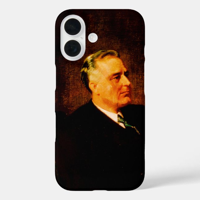Franklin D. Roosevelt, Präsident der FDR-Depressio iPhone 16 Hülle (Rückseite)