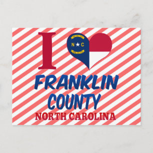Franklin Landkreis, North Carolina Postkarte