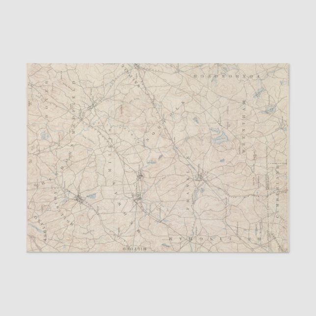 Franklin, Massachusetts Seidenpapier (Vorderseite)