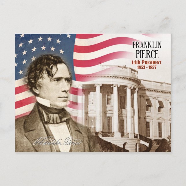 Franklin Pierce - 14. Präsident der USA Postkarte (Vorderseite)