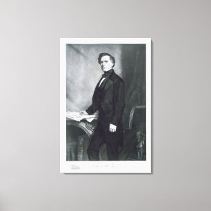 Franklin Pierce, 14. Präsident des vereinigten Leinwanddruck