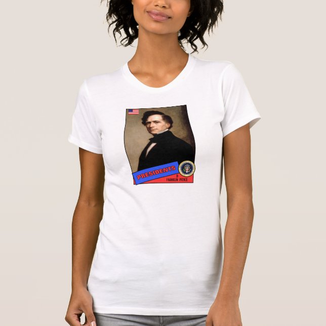 Franklin Pierce Baseball Card T-Shirt (Vorderseite)