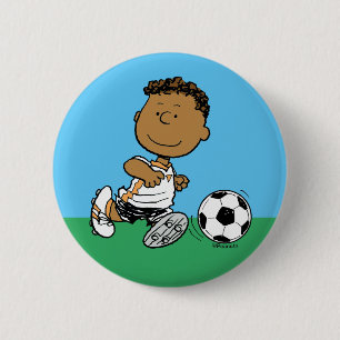 Franklin Playing Soccer Button