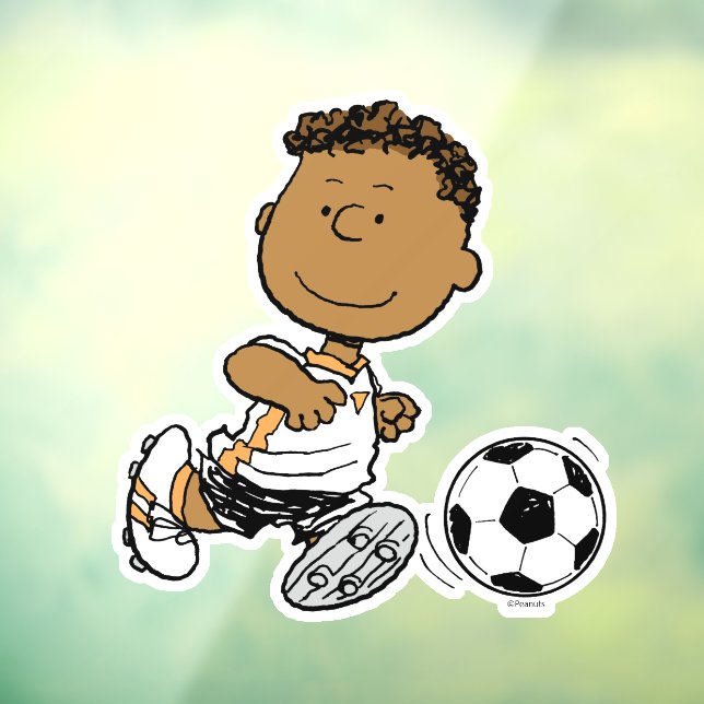 Franklin Playing Soccer Fensteraufkleber (Blatt 3)