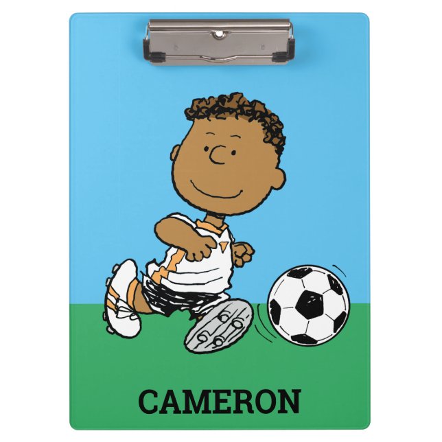 Franklin Playing Soccer Klemmbrett (Vorderseite)