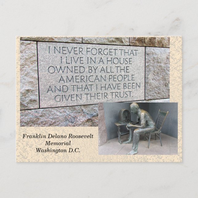 Franklin Roosevelt Memorial - Postkarte (Vorderseite)