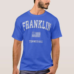 Franklin Tennessee TN Vintage Amerikanische Flagg T-Shirt