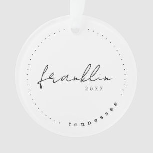 Franklin, Tennessee Travel Vereinte Staaten Simple Ornament