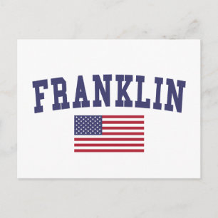 Franklin TN US Flag Postkarte