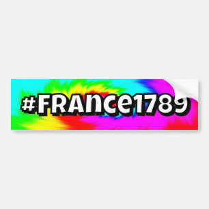 #Frankreich1789 (Sie können die Wörter ändern) Autoaufkleber