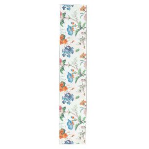Frankreich 1830 Florale Antique Tapete Mittelgroßer Tischläufer