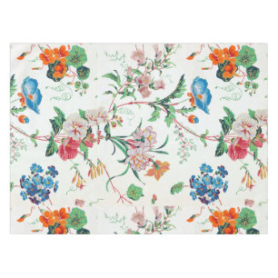 Frankreich 1830 Florale Botanische Wildblumen Tischdecke