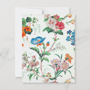 Frankreich 1830 Wildblumen Florale viktorianische Mitteilungskarte