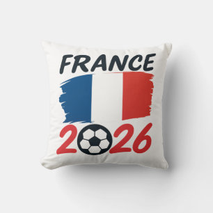 Frankreich 2026 Fußballfan-Design Flaggenfarben Kissen