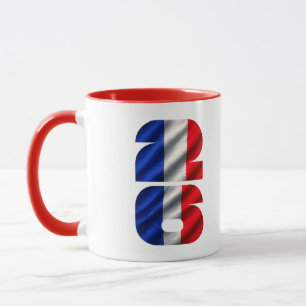 Frankreich 2026 WM-Flagge Fußballfan Tasse
