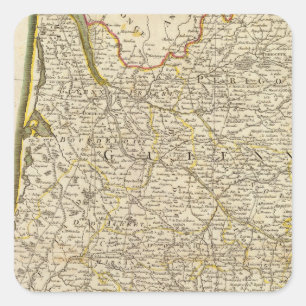 Frankreich 20 quadratischer aufkleber