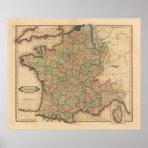Frankreich, Abteilungen Poster