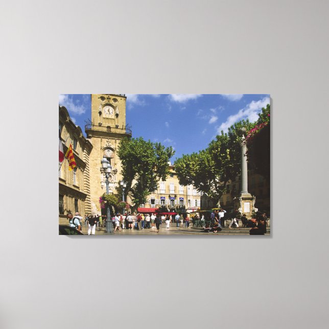 Frankreich, Aix en Provence, La Place de la Maire Leinwanddruck (Vorderseite)