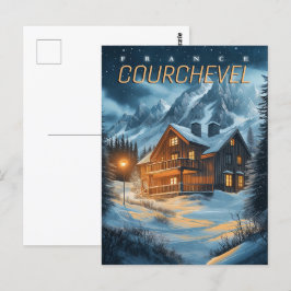 Frankreich: Alpenabenteuer - Skigebiet Courchevel Postkarte