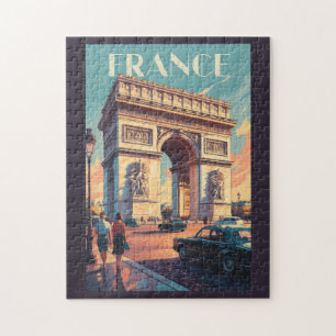 Frankreich Arc de Triomphe Reise Kunst Vintage
