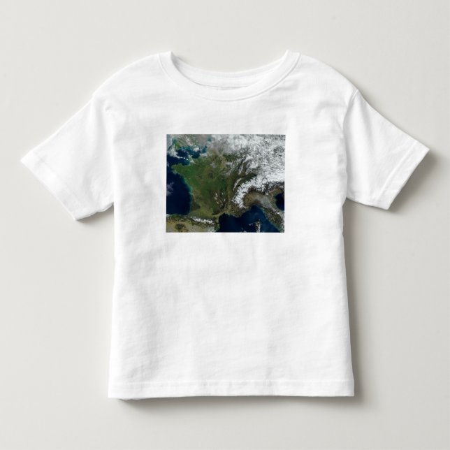 Frankreich aus dem Weltraum Kleinkind T-shirt (Vorderseite)