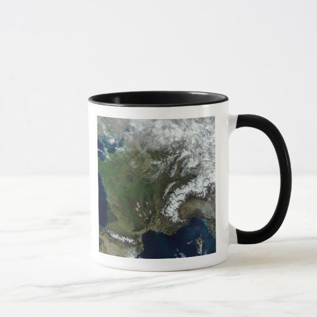 Frankreich aus dem Weltraum Tasse (Rechts)