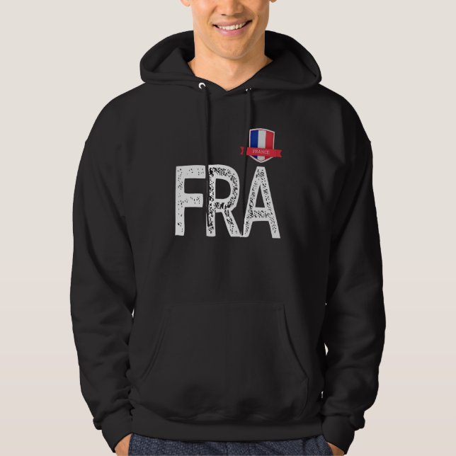 Frankreich - Buchstaben F und R und A Hoodie (Vorderseite)