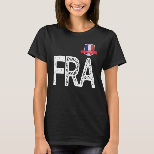 Frankreich - Buchstaben F und R und A T-Shirt (Vorderseite)