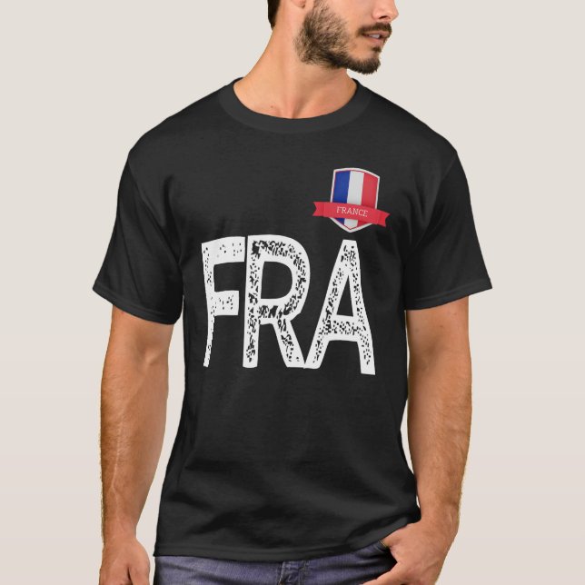 Frankreich - Buchstaben F und R und A T-Shirt (Vorderseite)
