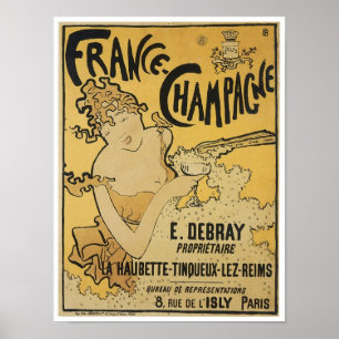 Frankreich - Champagne Poster