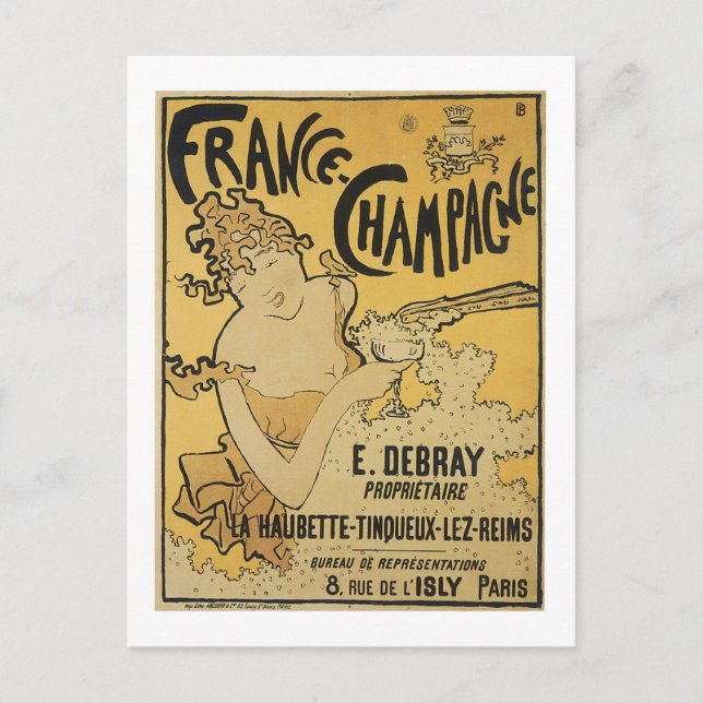 Frankreich - Champagne Postkarte (Vorderseite)
