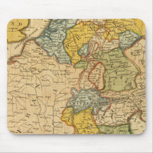 Frankreich, Deutschland, Niederlande, Schweiz Mousepad