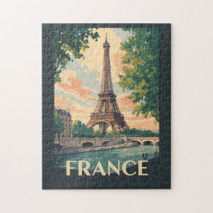 Frankreich Eiffelturm Reise Kunst Vintage