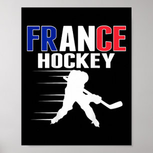 Frankreich Eishockeyfans Jersey Unterstützen Franz Poster