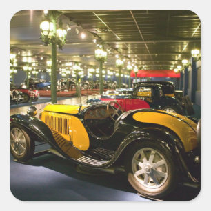 FRANKREICH, Elsass (Haut-Rhin), Mülhausen: Musee 2 Quadratischer Aufkleber