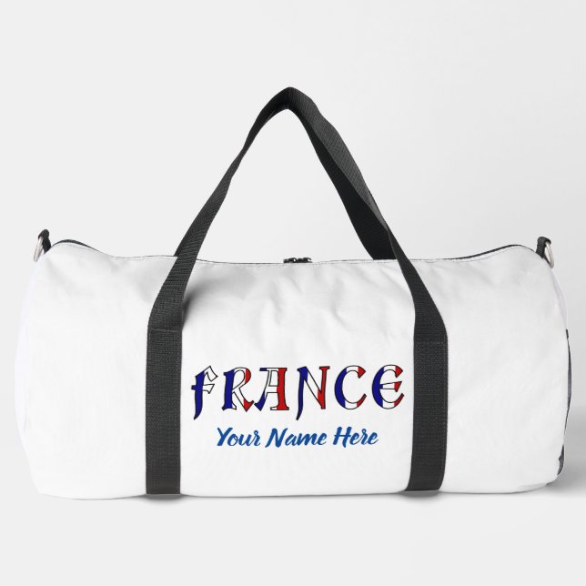 Frankreich - Farben für französische Flaggen Perso Duffle Bag (Vorderseite)