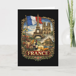 Frankreich Feiertagskarte