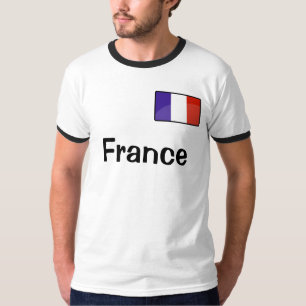Frankreich Flag Men's Basic Ringer-T - Shirt