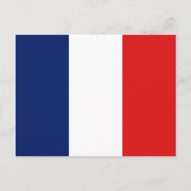 Frankreich Flag Postcard Postkarte (Vorderseite)