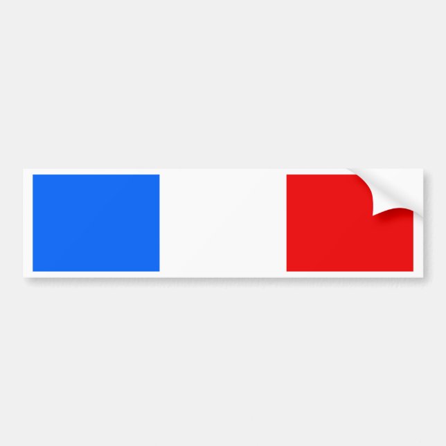 Frankreich-Flagge Autoaufkleber (Vorne)