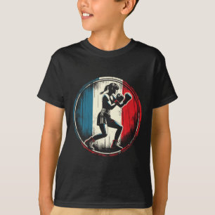 Frankreich Flagge Boxer - Weibliches Kickboxen _1 T-Shirt