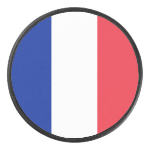 Frankreich Flagge Eishockey Puck