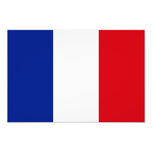 Frankreich-Flagge Fotodruck (Vorne)