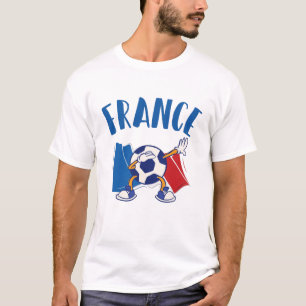 Frankreich - Flagge für den Fußball T-Shirt