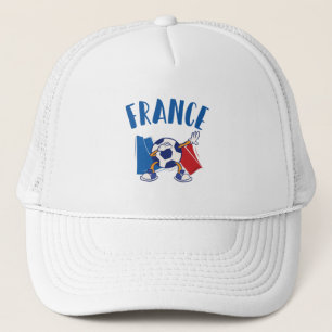 Frankreich - Flagge für den Fußball Truckerkappe