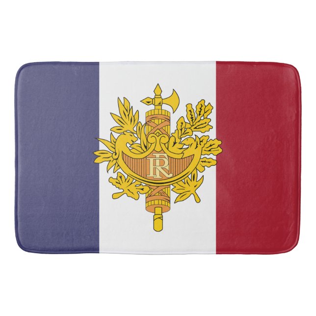 Frankreich-Flagge-Handyhülle Badematte (Vorderseite)