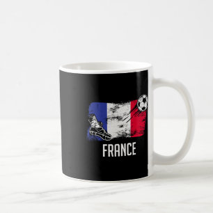 Frankreich Flagge Jersey Französische Fußballmanns Kaffeetasse