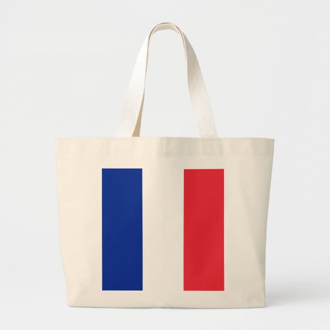 Frankreich-Flagge Jumbo Stoffbeutel (Vorne)